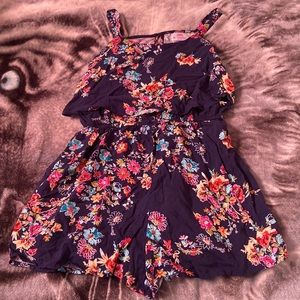 Multi-color Romper. Size:Jr 16. Brand: Justice